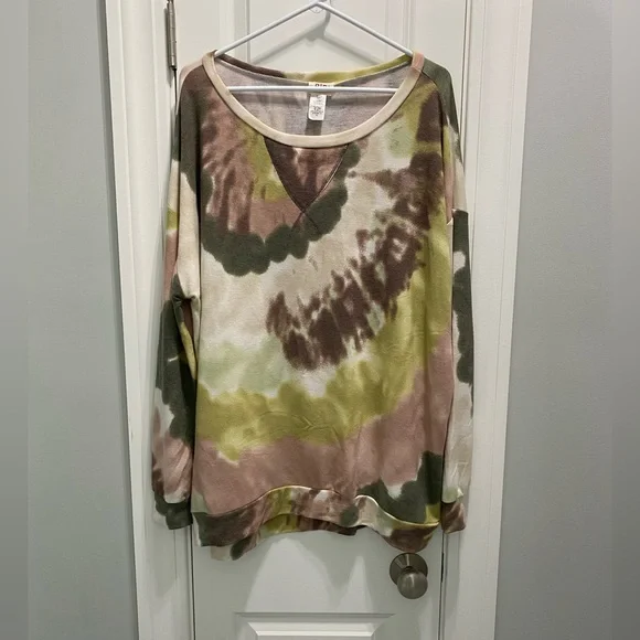 BIBI oversized tie dye fleece tunic - Picture 1 of 4
